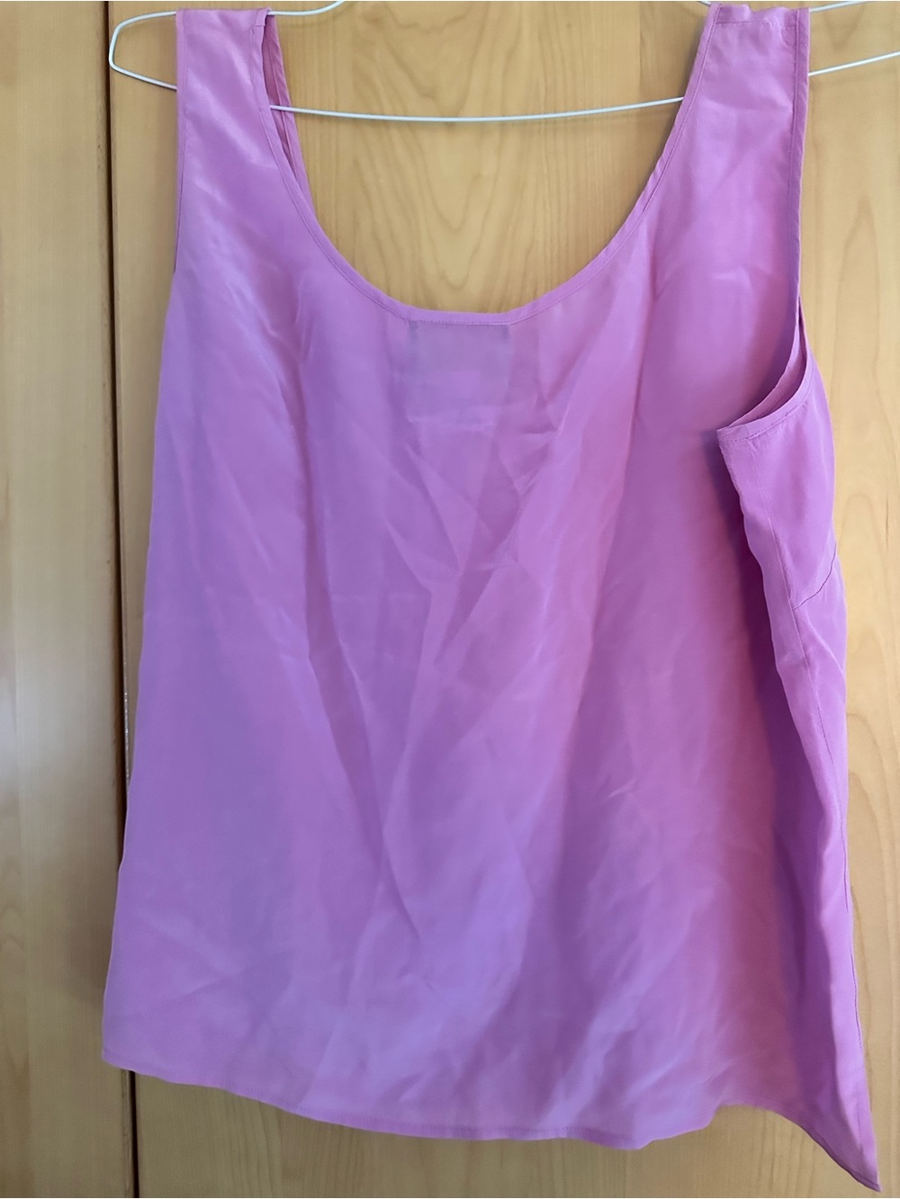 Bob Mackie Women's Sleeveless Scoop Neck Tank Top - Pink silk